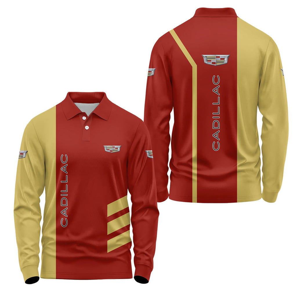 Cadillac Long Sleeve Polo USPL2832