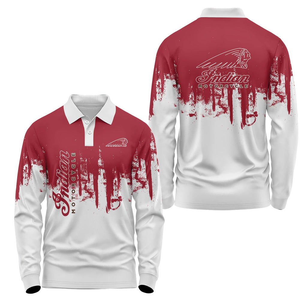 Indian Motorcycles Long Sleeve Polo USPL2657