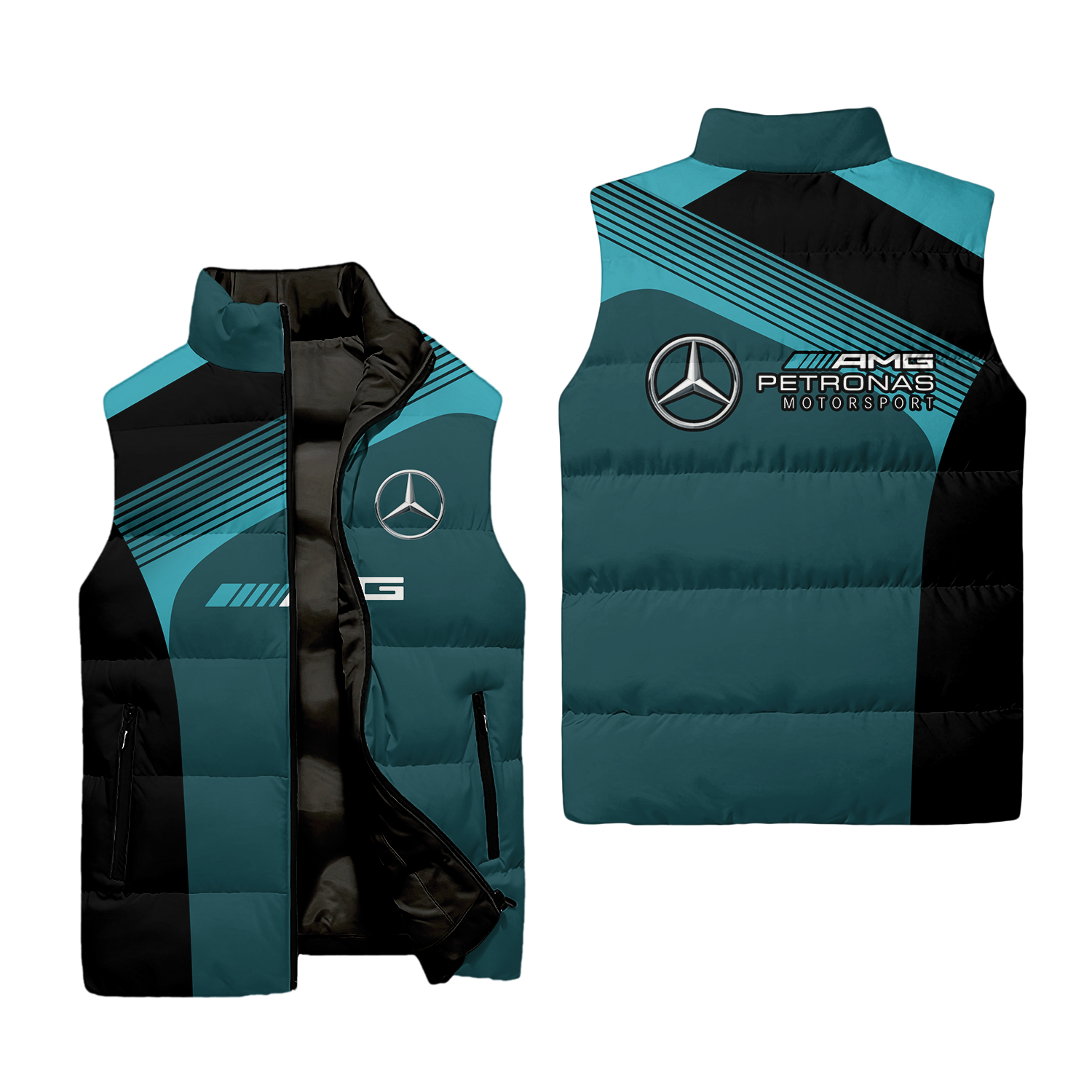 Mercedes Sleeveless Puffer Jacket MERC025
