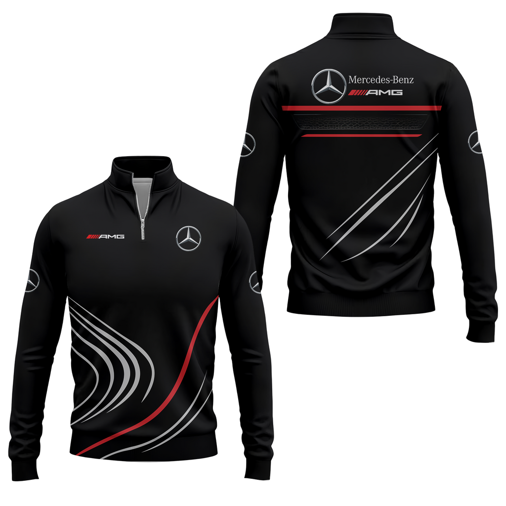 Mercedes Apparels MERC010 - Quarter-zip Pullover