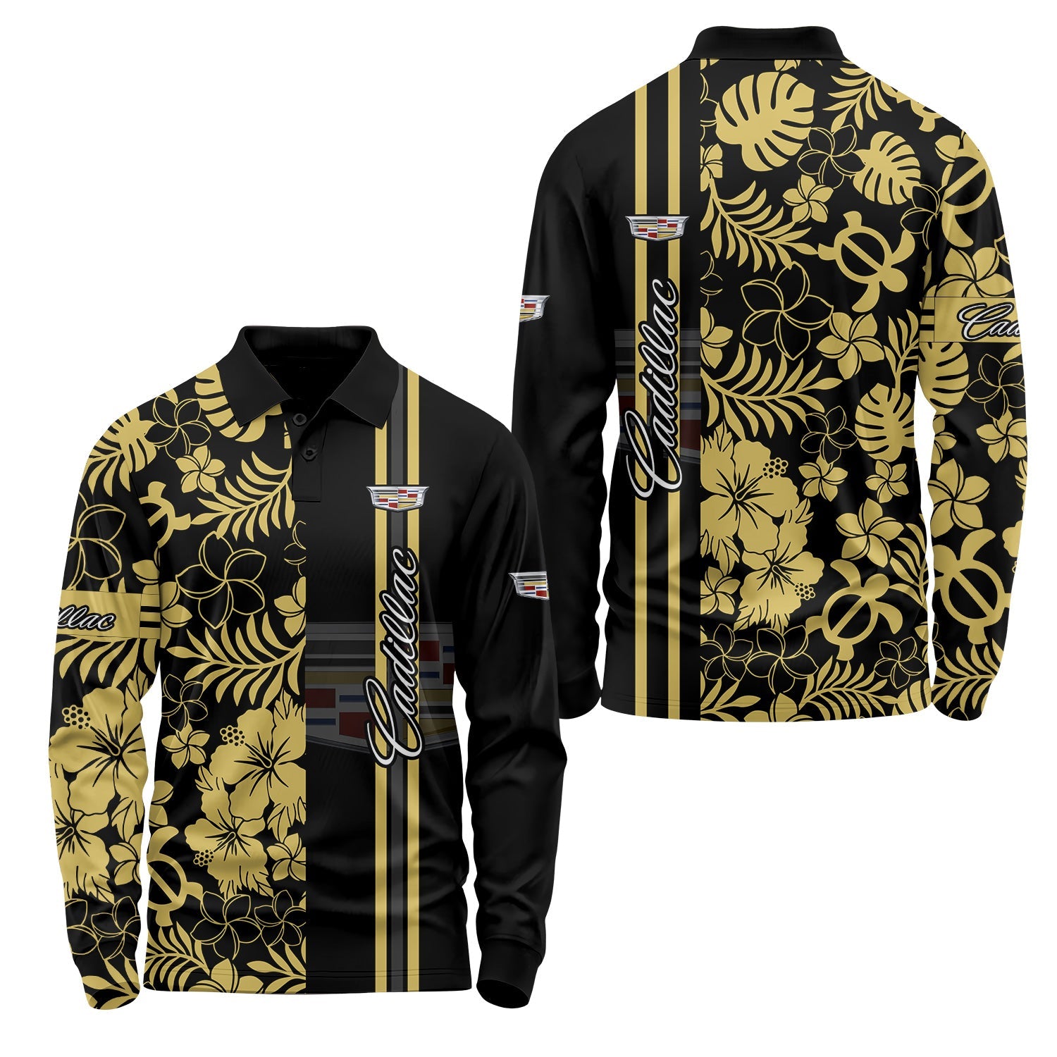 Cadillac Long Sleeve Polo USPL2826