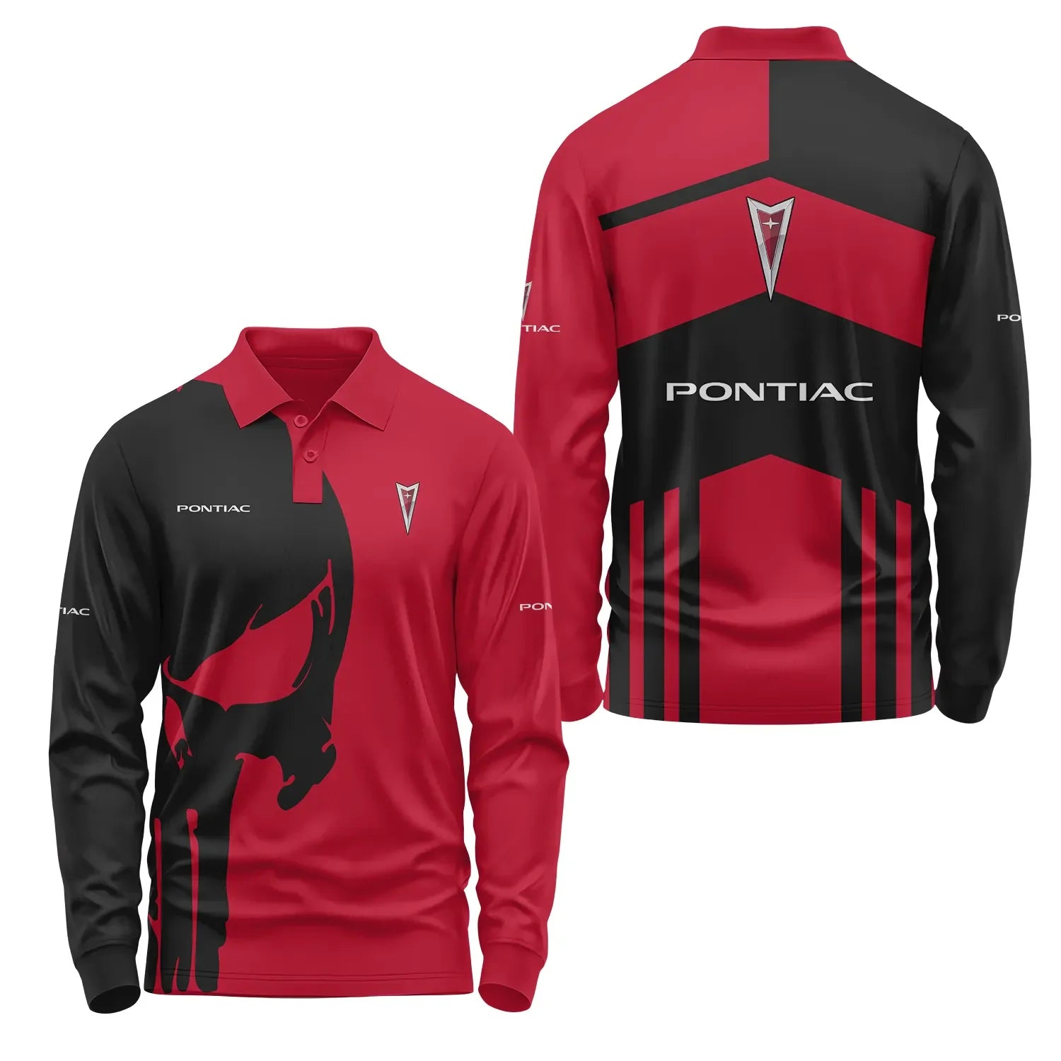 Pontiac Long Sleeve Polo SC026