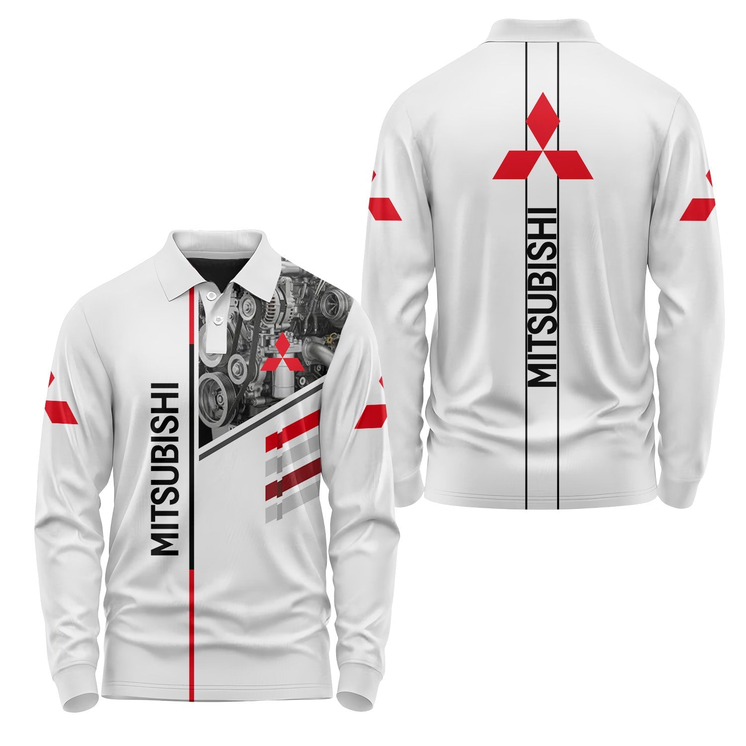 Mitsubishi Long Sleeve Polo USPL2411