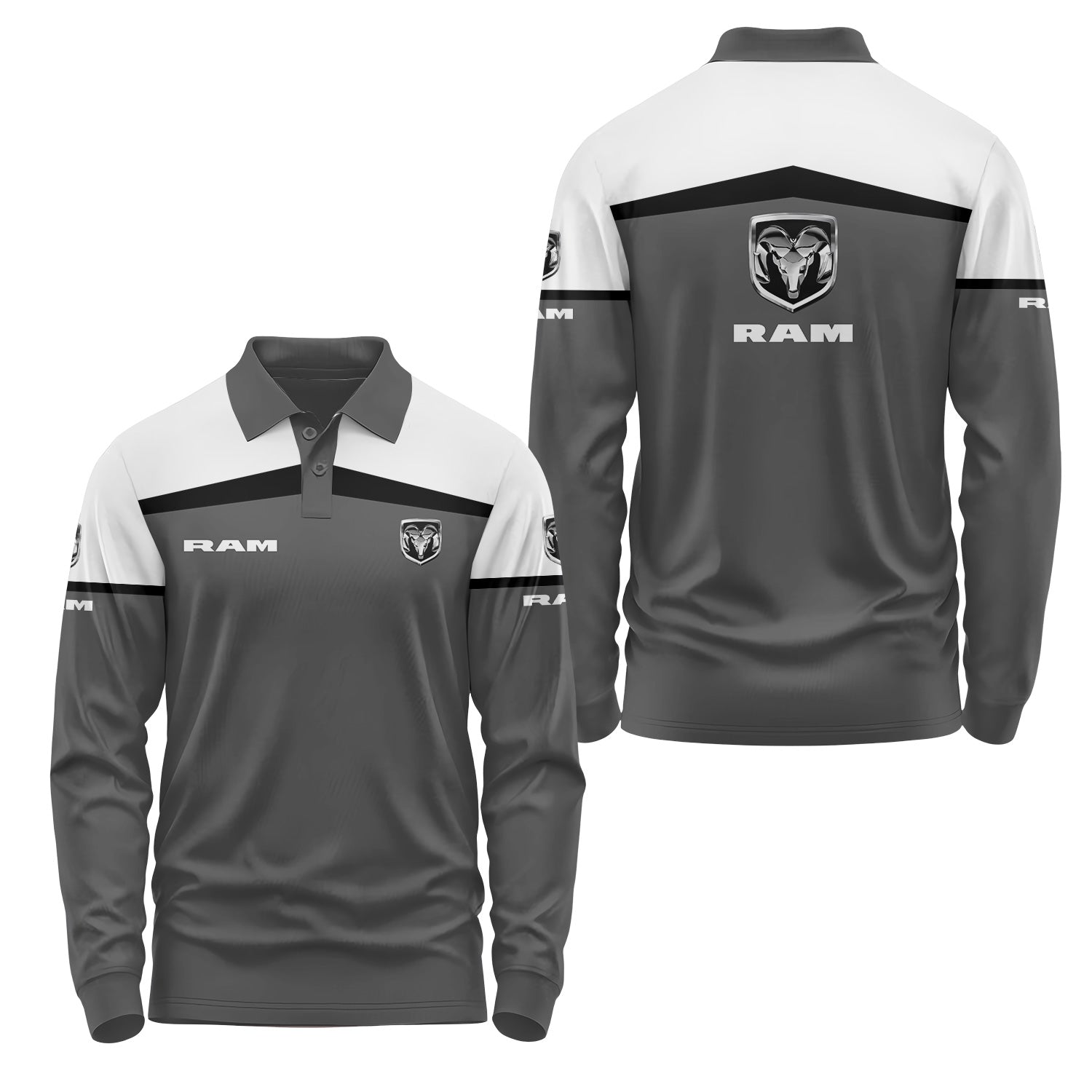 Ram Long Sleeve Polo USPL3038