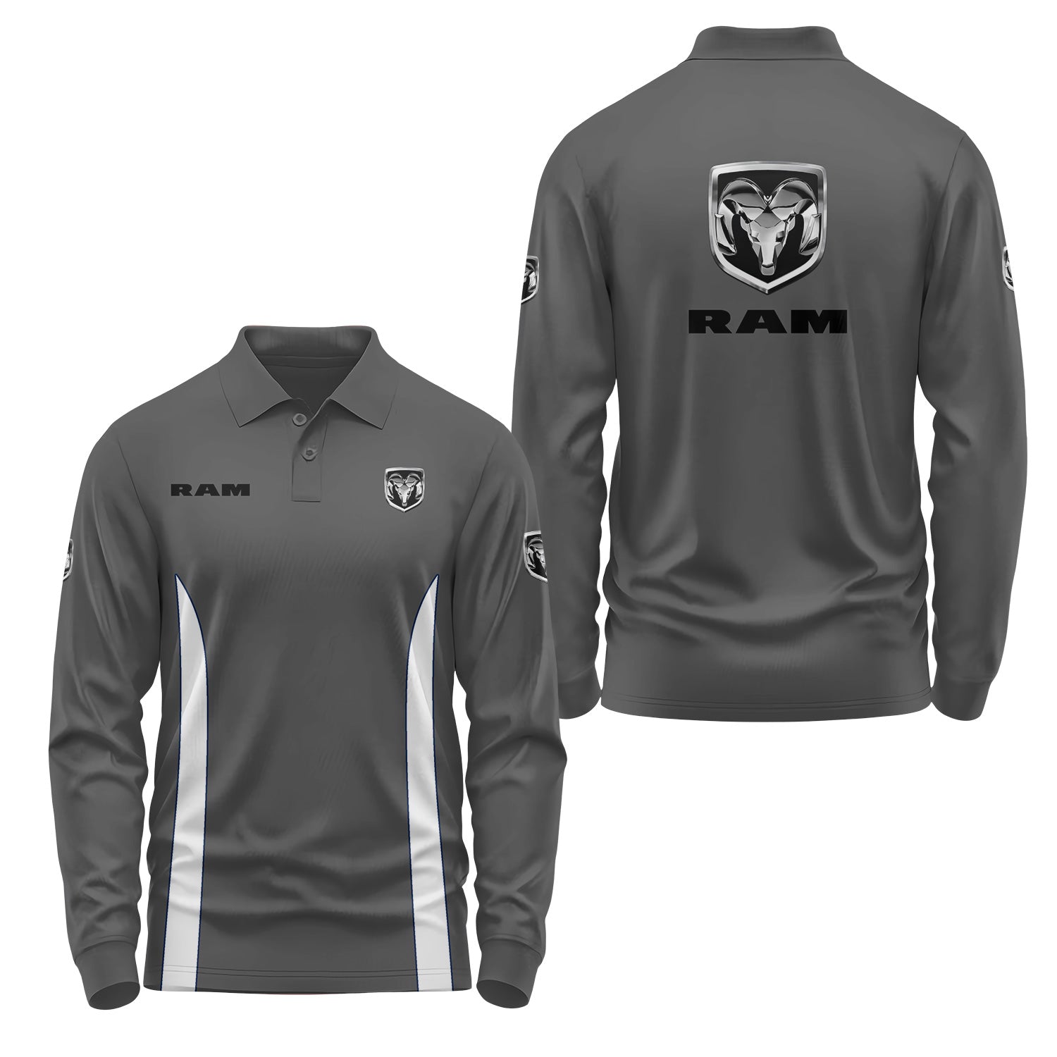 Ram Long Sleeve Polo USPL3048