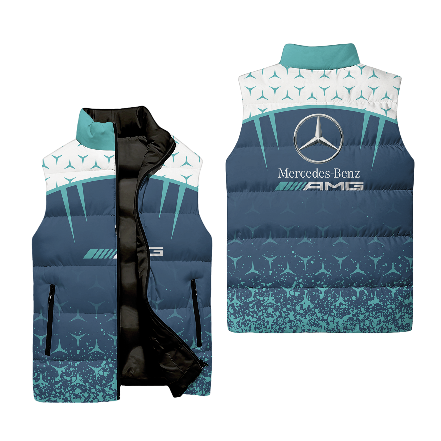 Mercedes Sleeveless Puffer Jacket MERC024