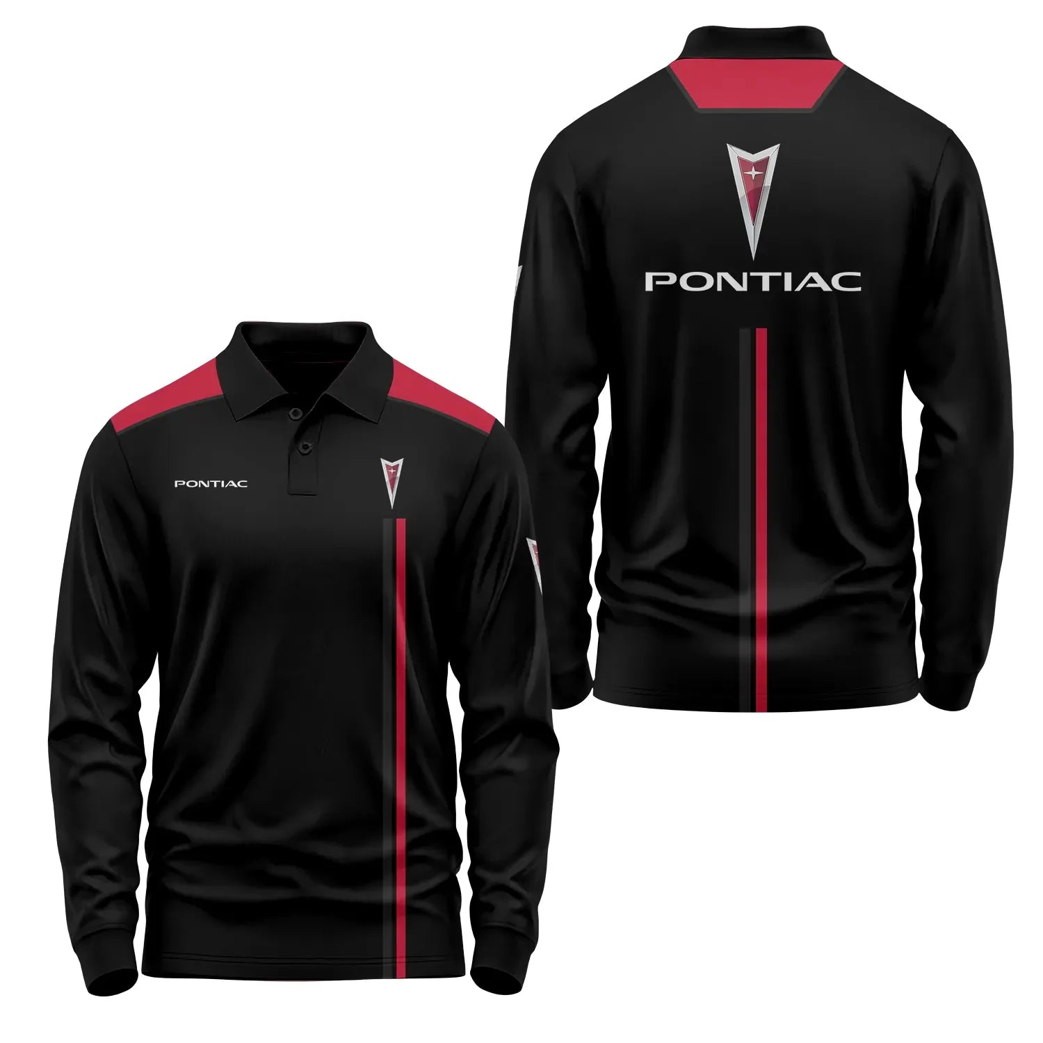 Pontiac Long Sleeve Polo SC021