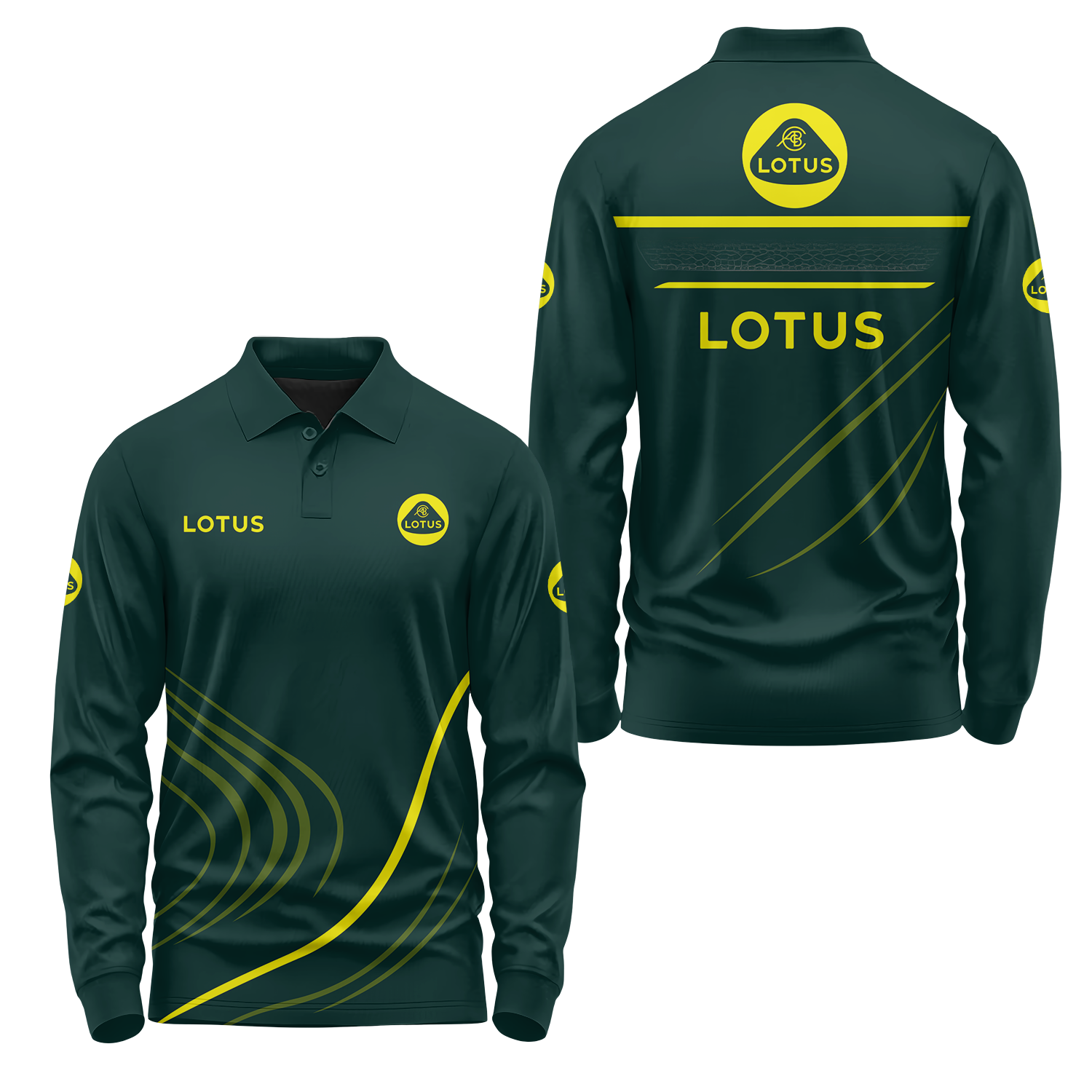 Lotus Long Sleeve Polo USPL2564