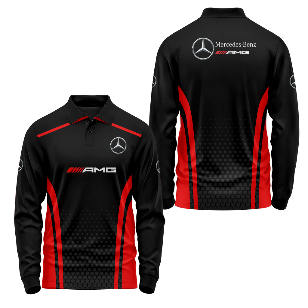 Mercedes Long Sleeve Polo MERC009