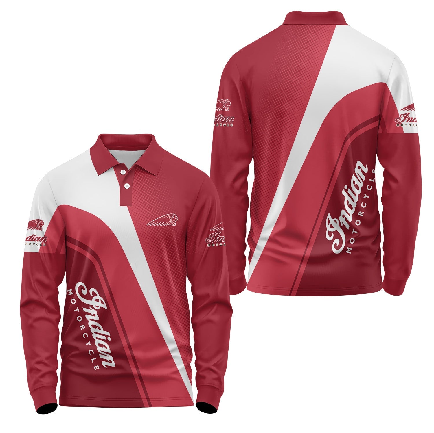 Indian Motorcycles Long Sleeve Polo USPL2656