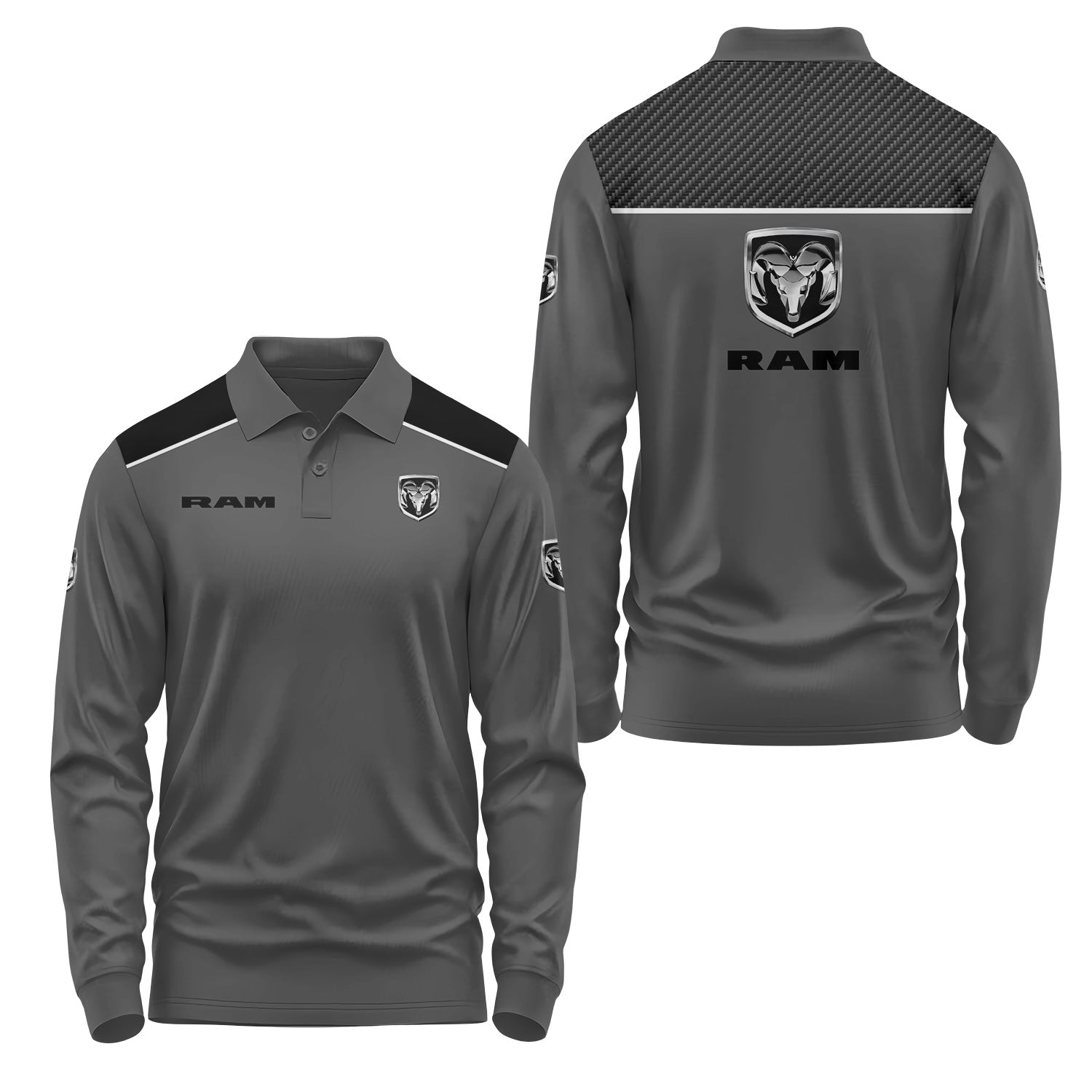 Ram Long Sleeve Polo USPL3034
