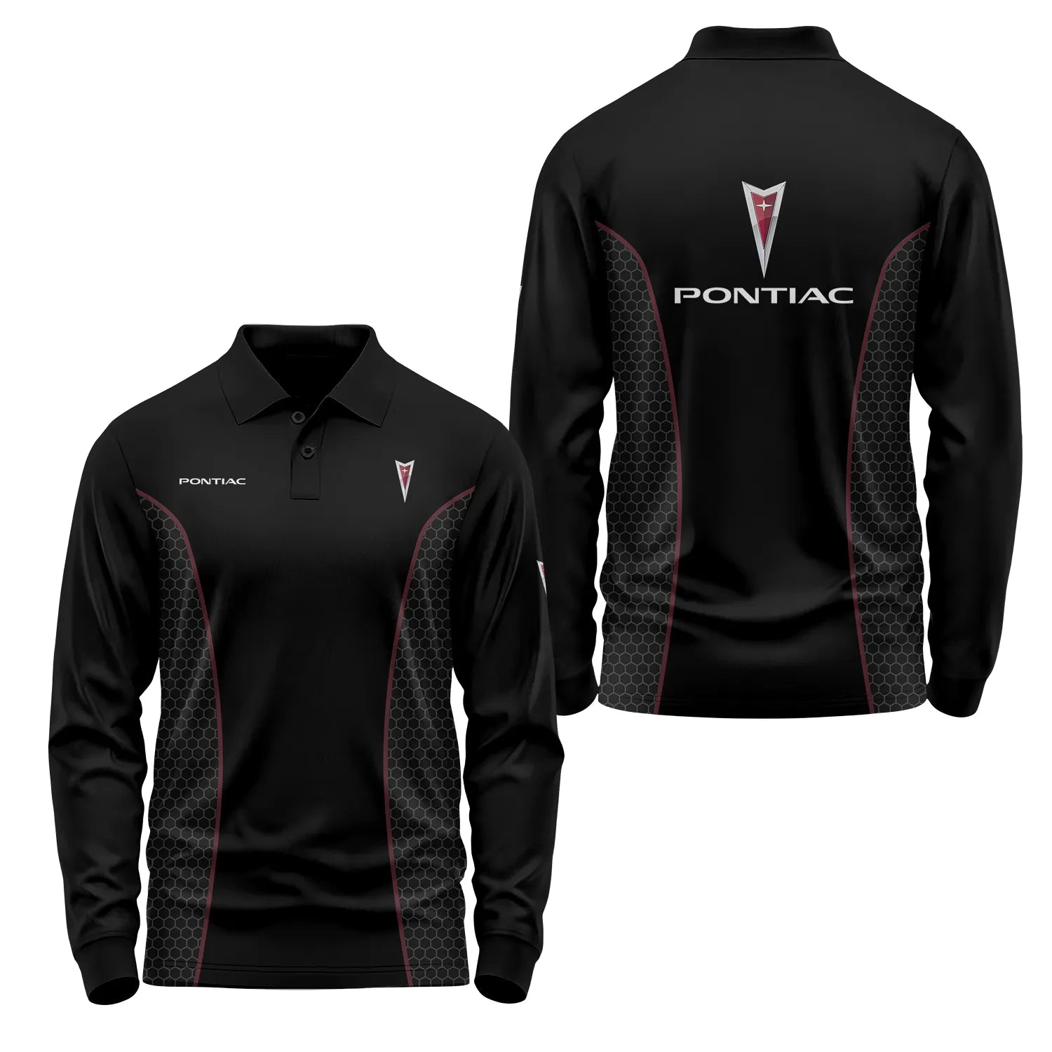 Pontiac Long Sleeve Polo SC027