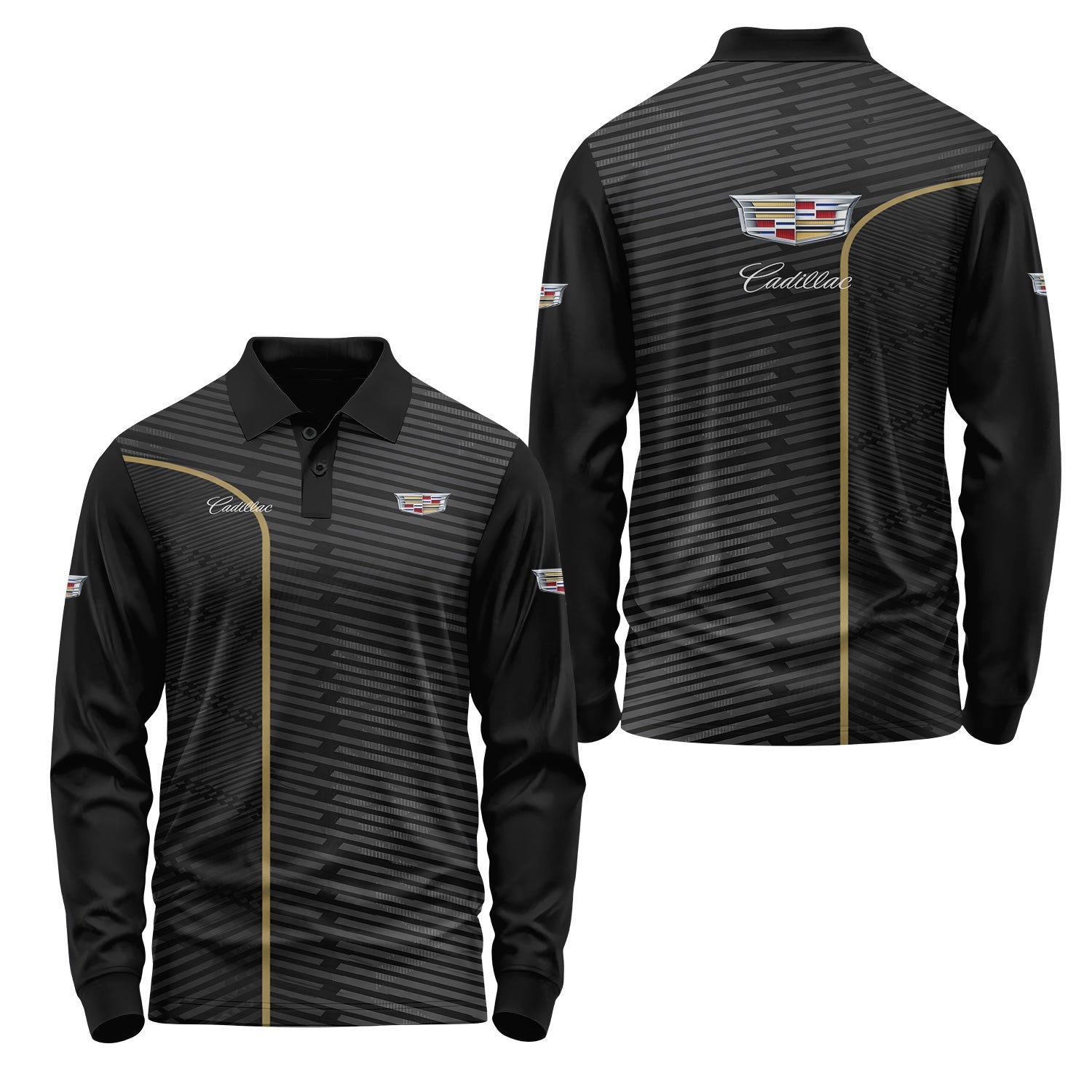 Cadillac Long Sleeve Polo USPL2821