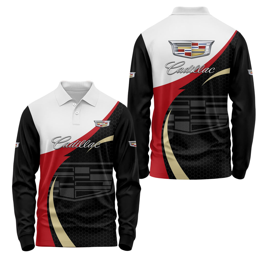 Cadillac Long Sleeve Polo USPL2782