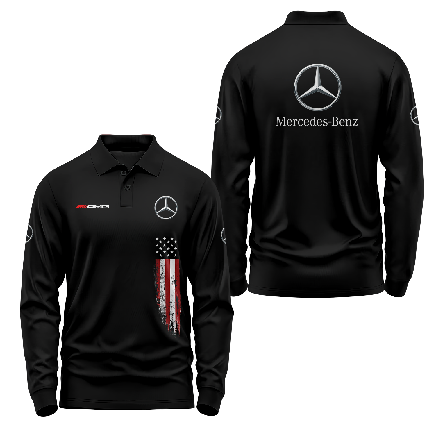 Mercedes Long Sleeve Polo MERC019