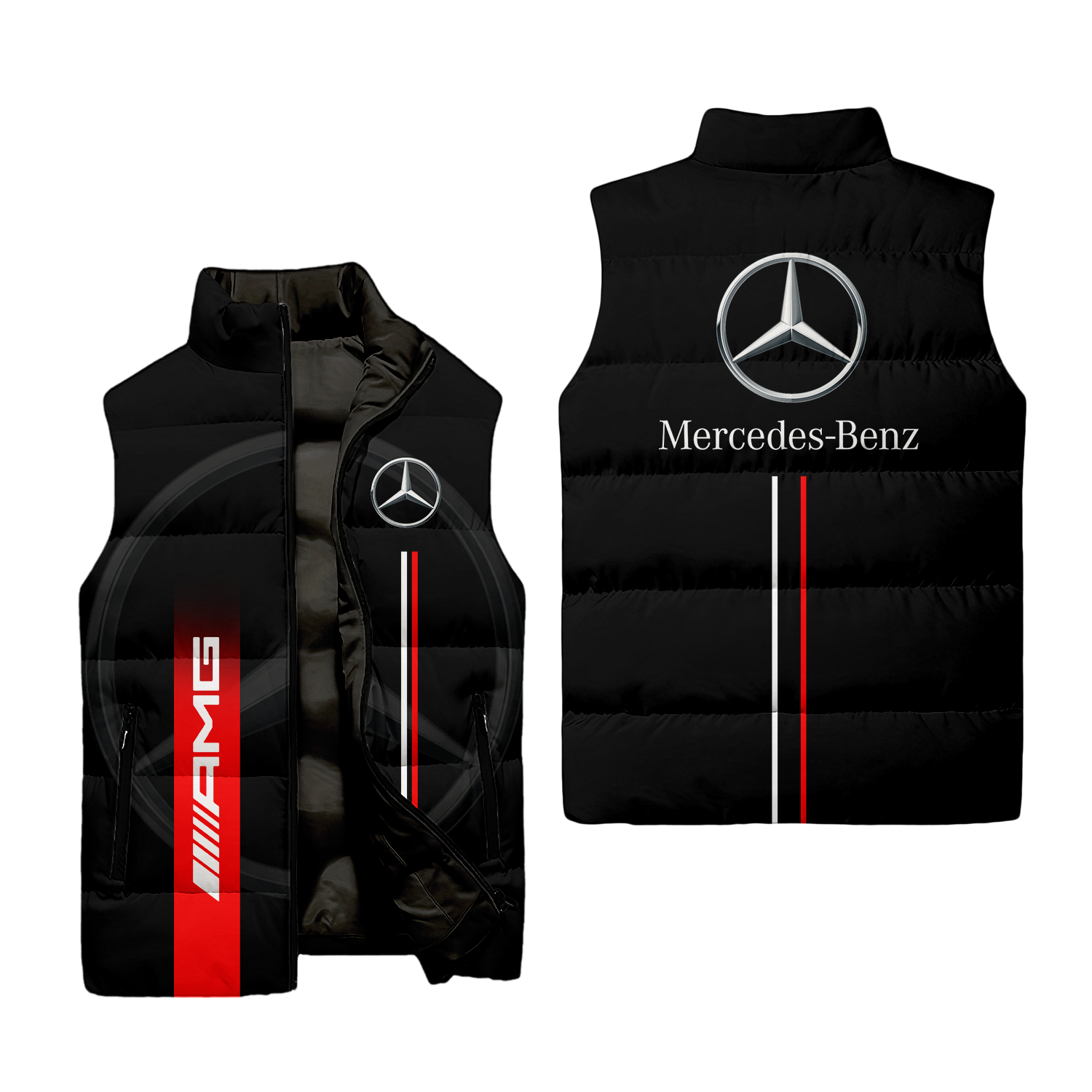 Mercedes Sleeveless Puffer Jacket MERC018