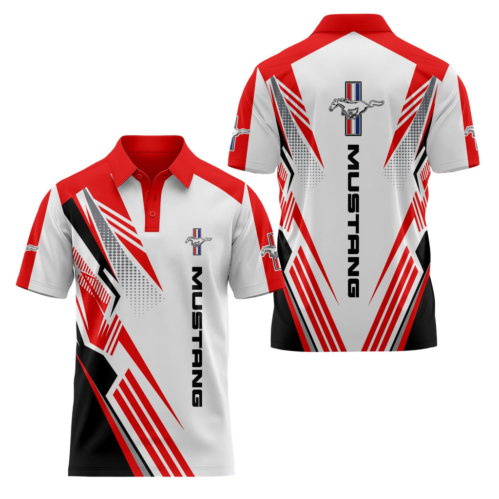 Ford Mustang Short Sleeve Polo USPL2715