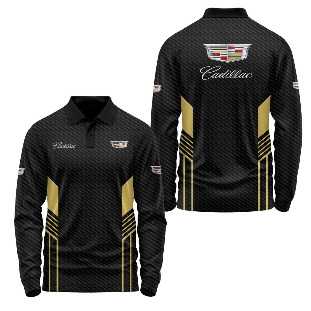 Cadillac Long Sleeve Polo USPL2806