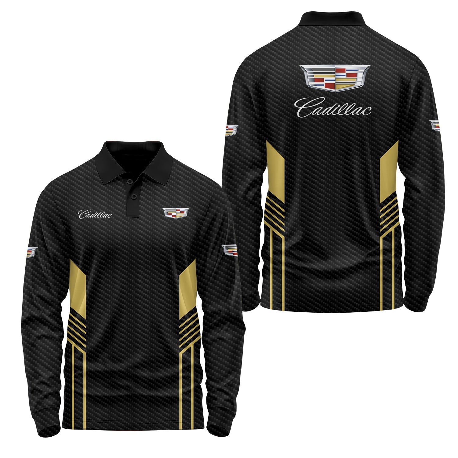 Cadillac Long Sleeve Polo USPL2806