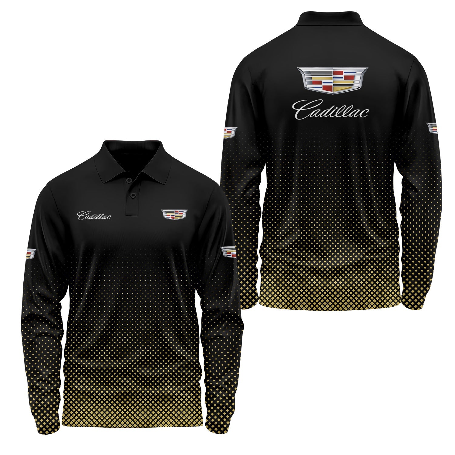 Cadillac Long Sleeve Polo USPL2793