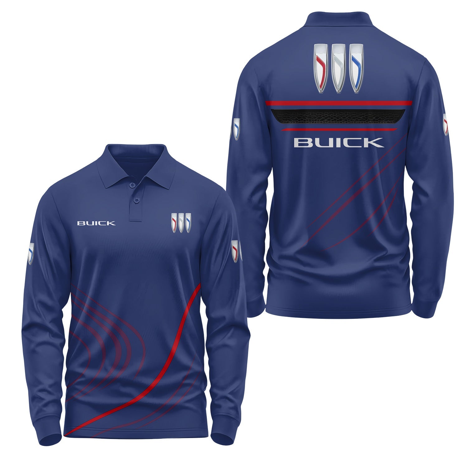 Buick Long Sleeve Polo USPL3104