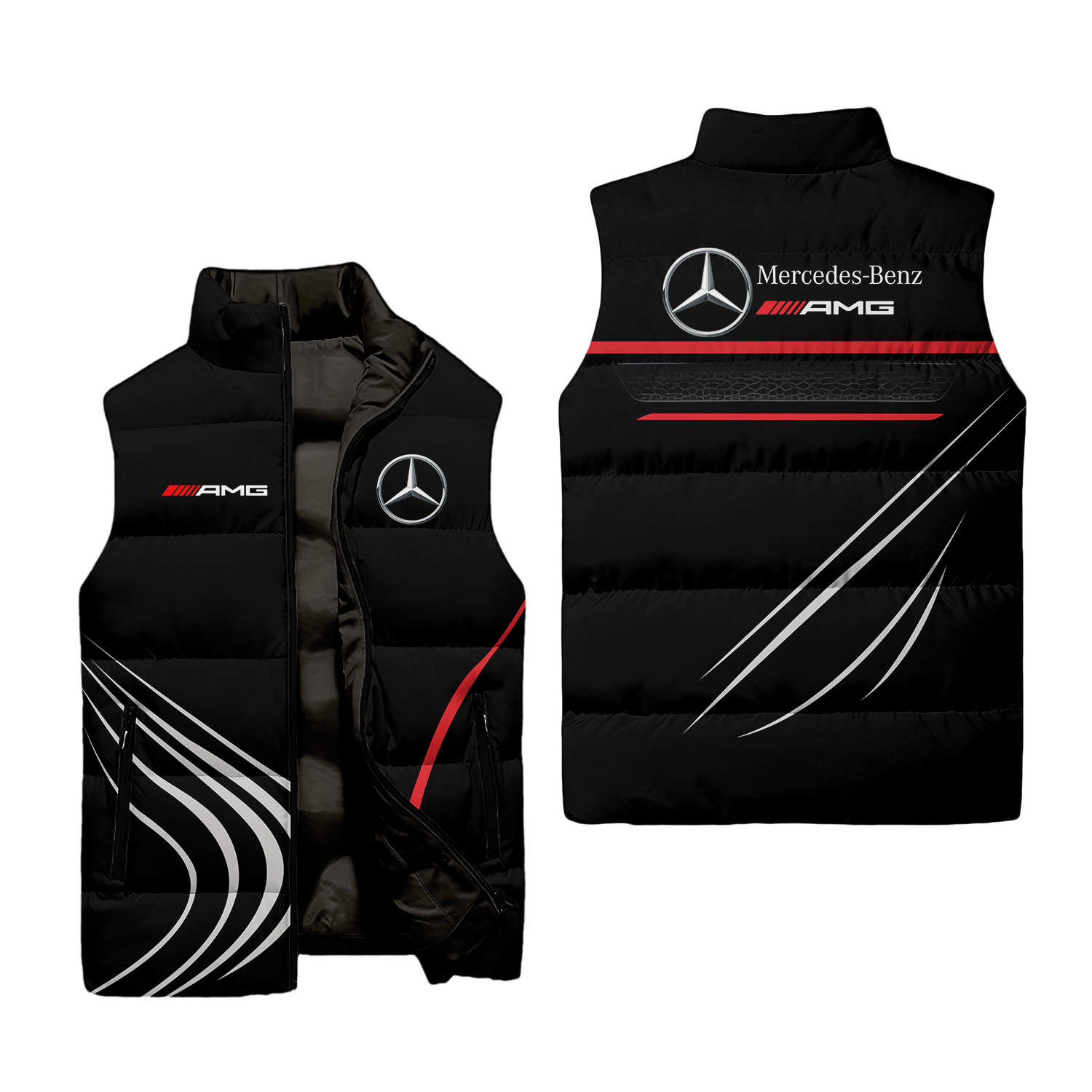 Mercedes Sleeveless Puffer Jacket MERC010