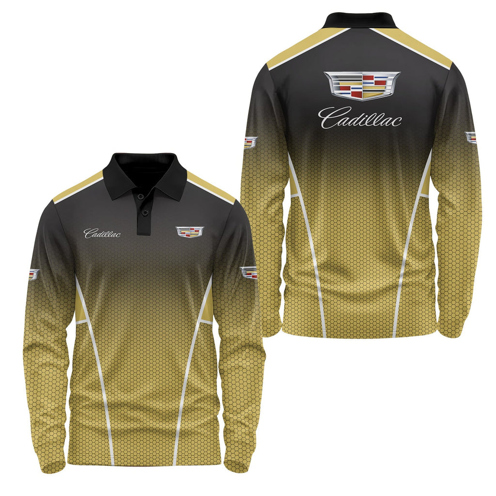 Cadillac Long Sleeve Polo USPL2786