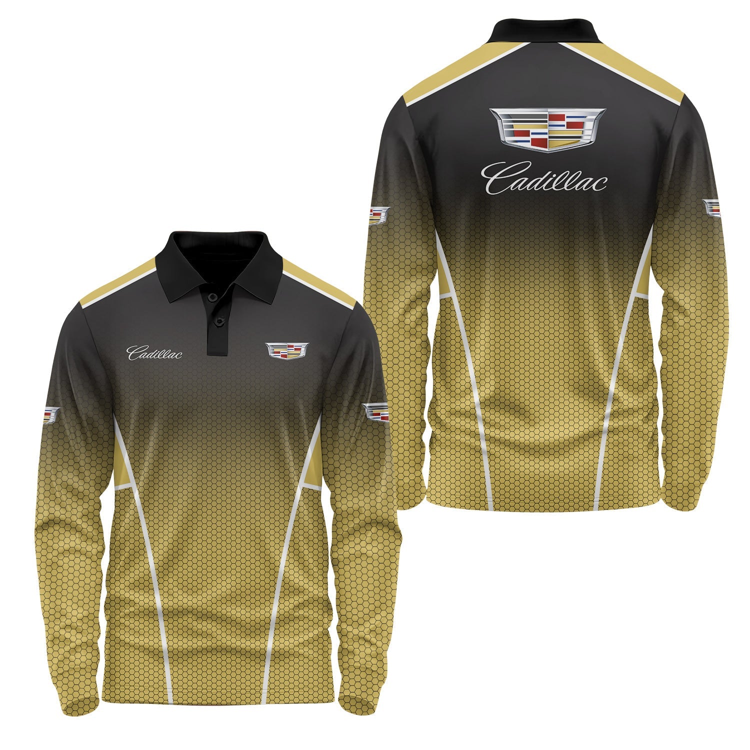 Cadillac Long Sleeve Polo USPL2786