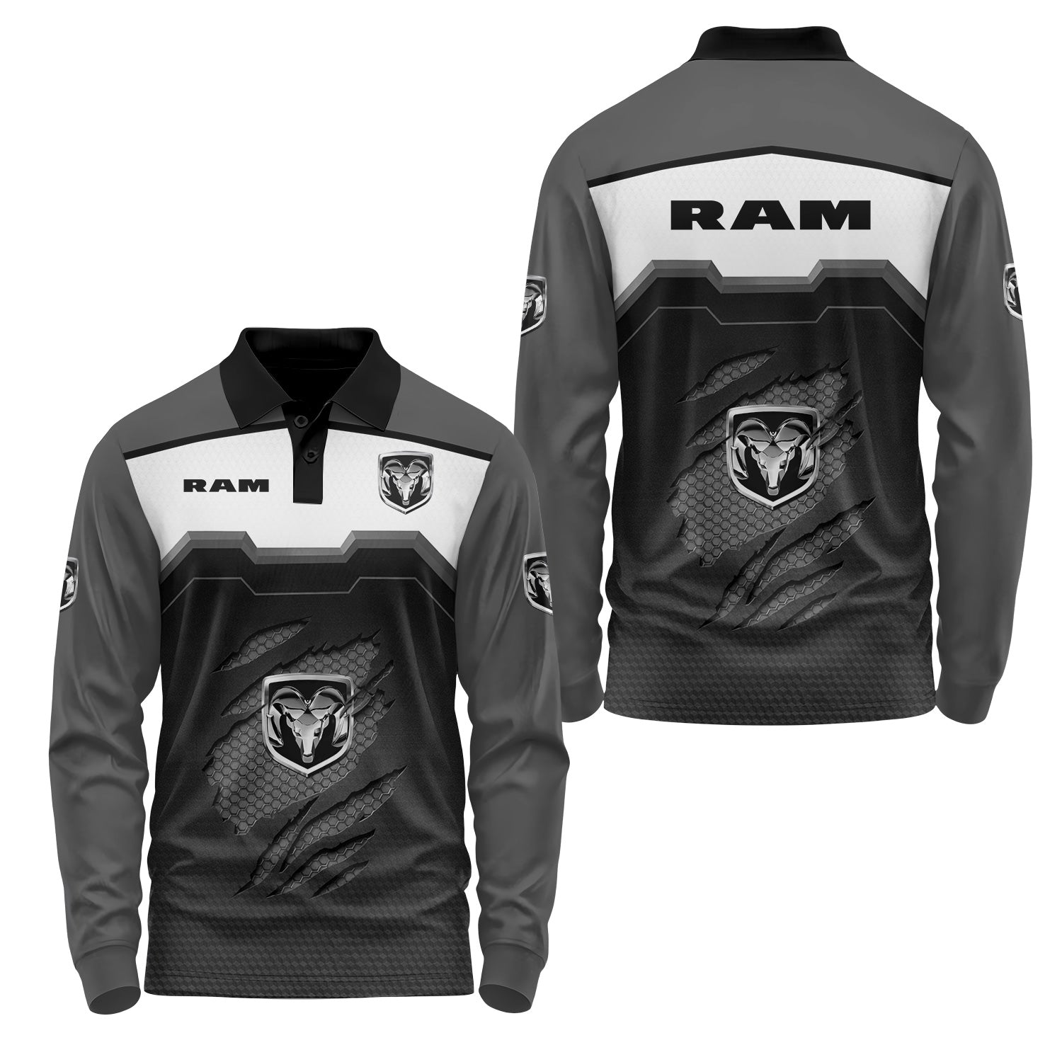 Ram Long Sleeve Polo USPL3079