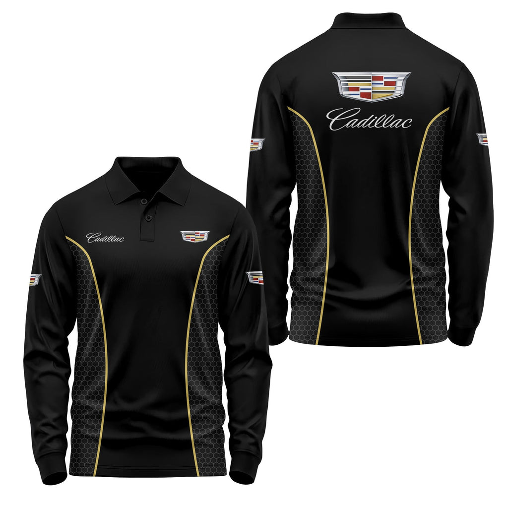 Cadillac Long Sleeve Polo USPL2824