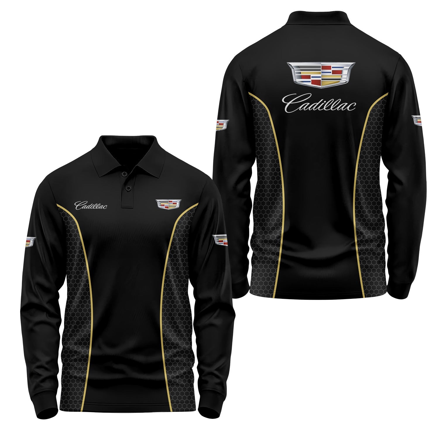 Cadillac Long Sleeve Polo USPL2824