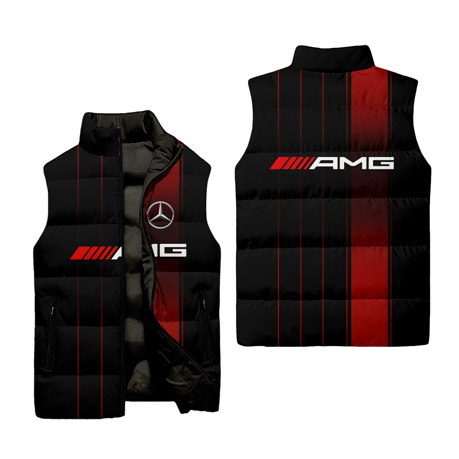 Mercedes Sleeveless Puffer Jacket MERC011