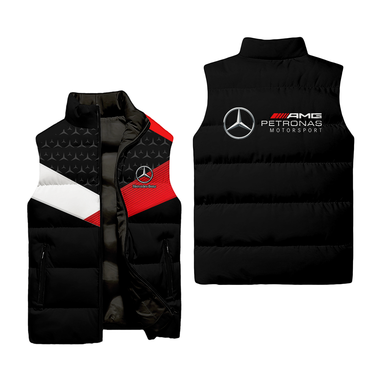 Mercedes Sleeveless Puffer Jacket MERC027