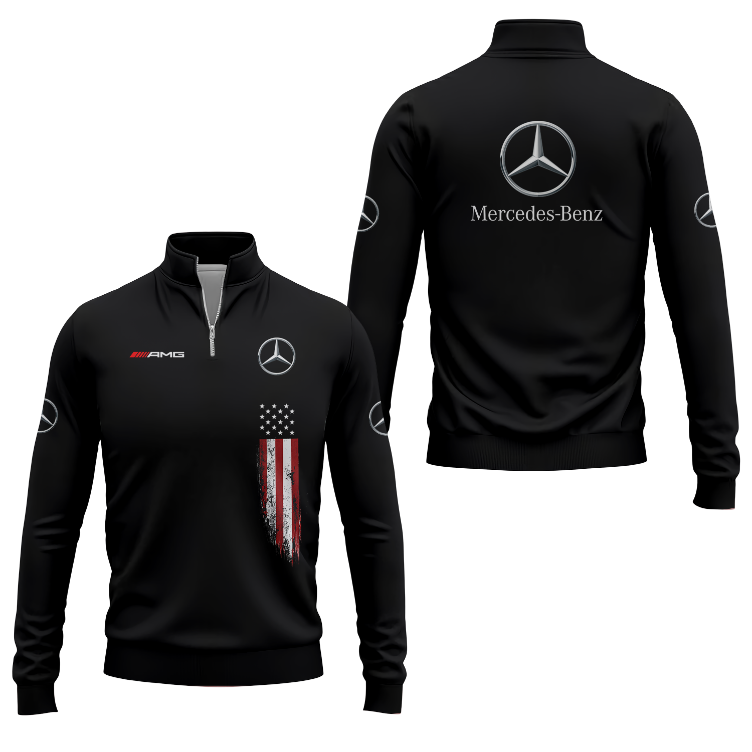 Mercedes Apparels MERC019 - Quarter-zip Pullover