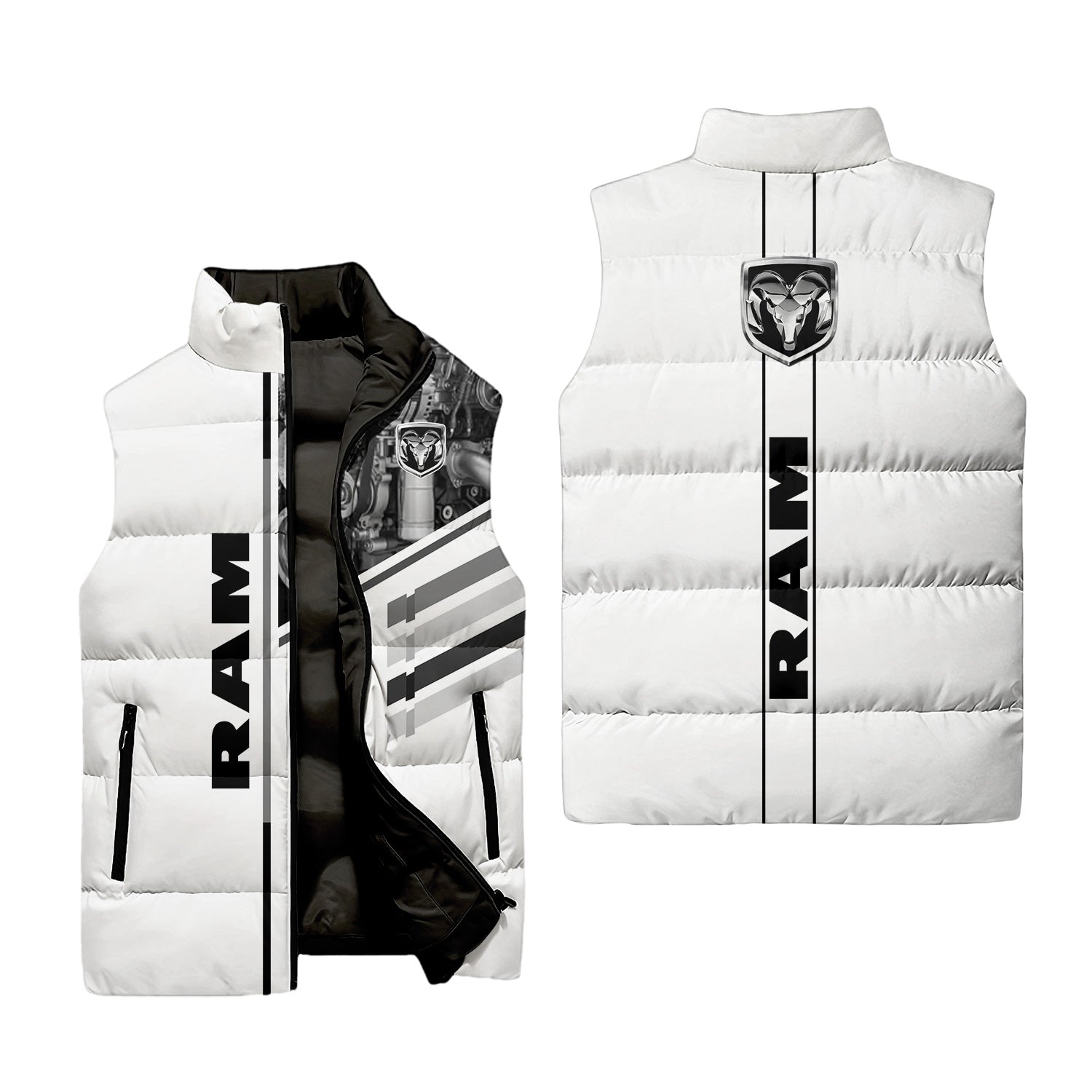 Ram Sleeveless Puffer Jacket USPL3056