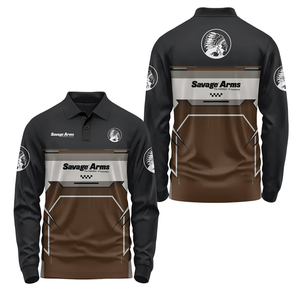 Savage Arms Long Sleeve Polo USPL2231