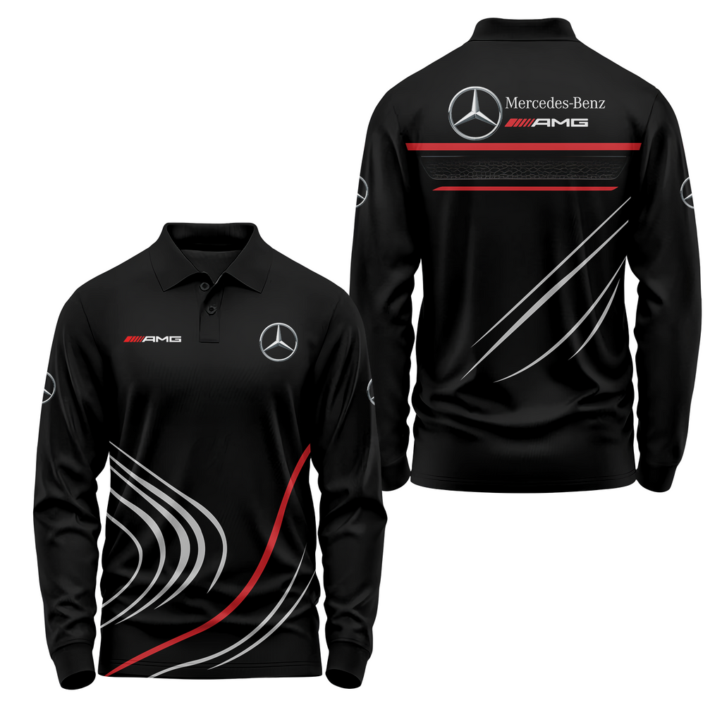 Mercedes Long Sleeve Polo MERC010