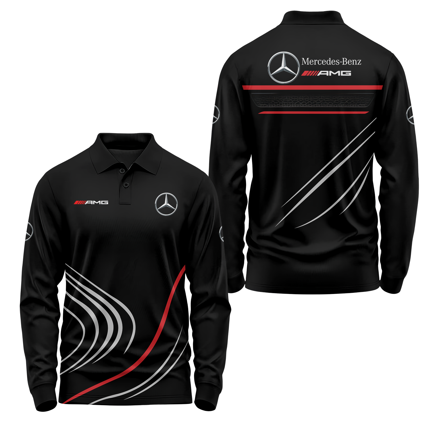 Mercedes Long Sleeve Polo MERC010