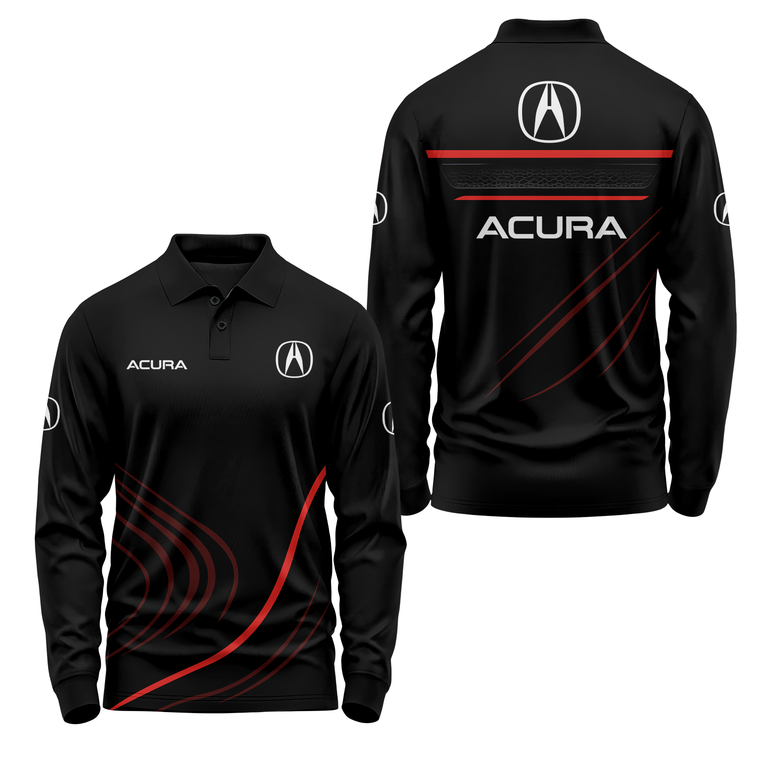 Acura Long Sleeve Polo USPL2744