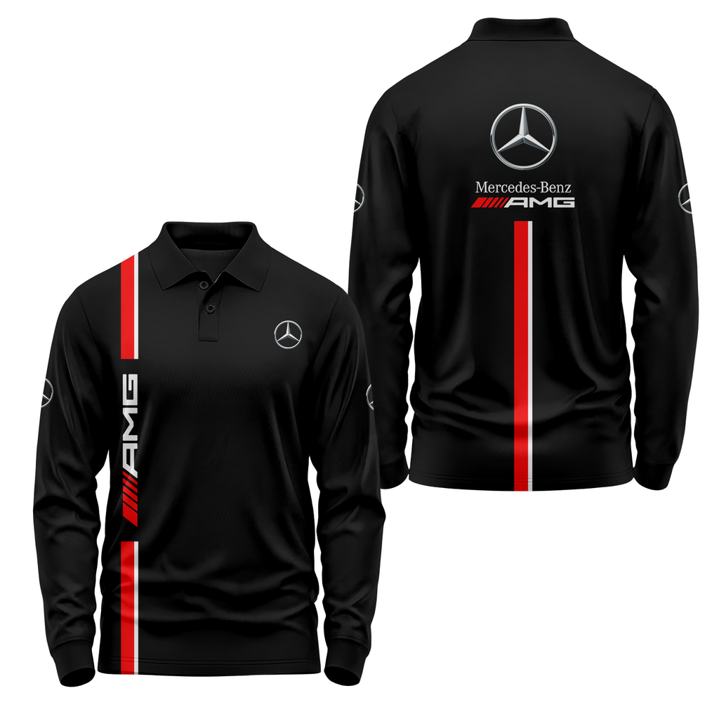 Mercedes Long Sleeve Polo MERC016