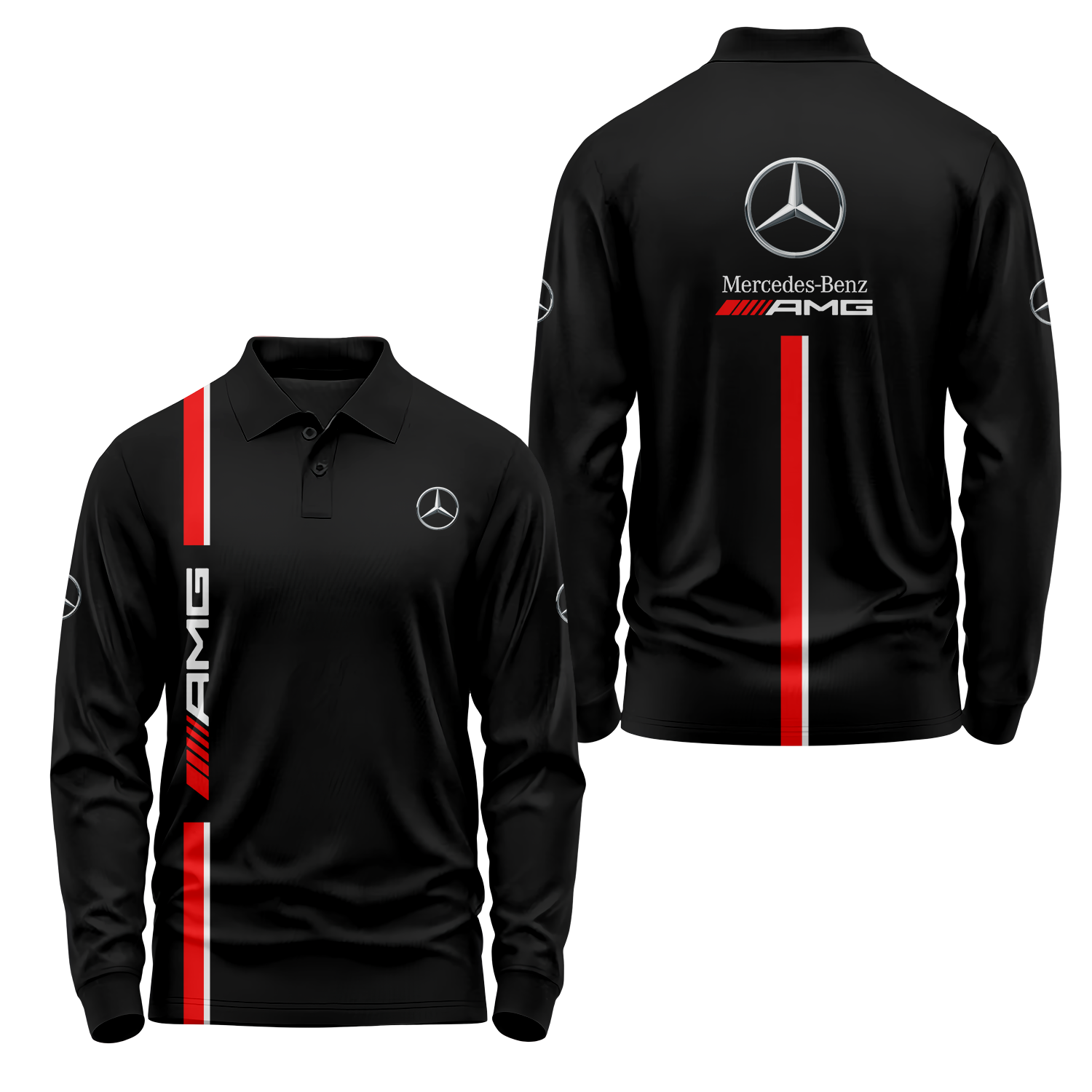 Mercedes Long Sleeve Polo MERC016