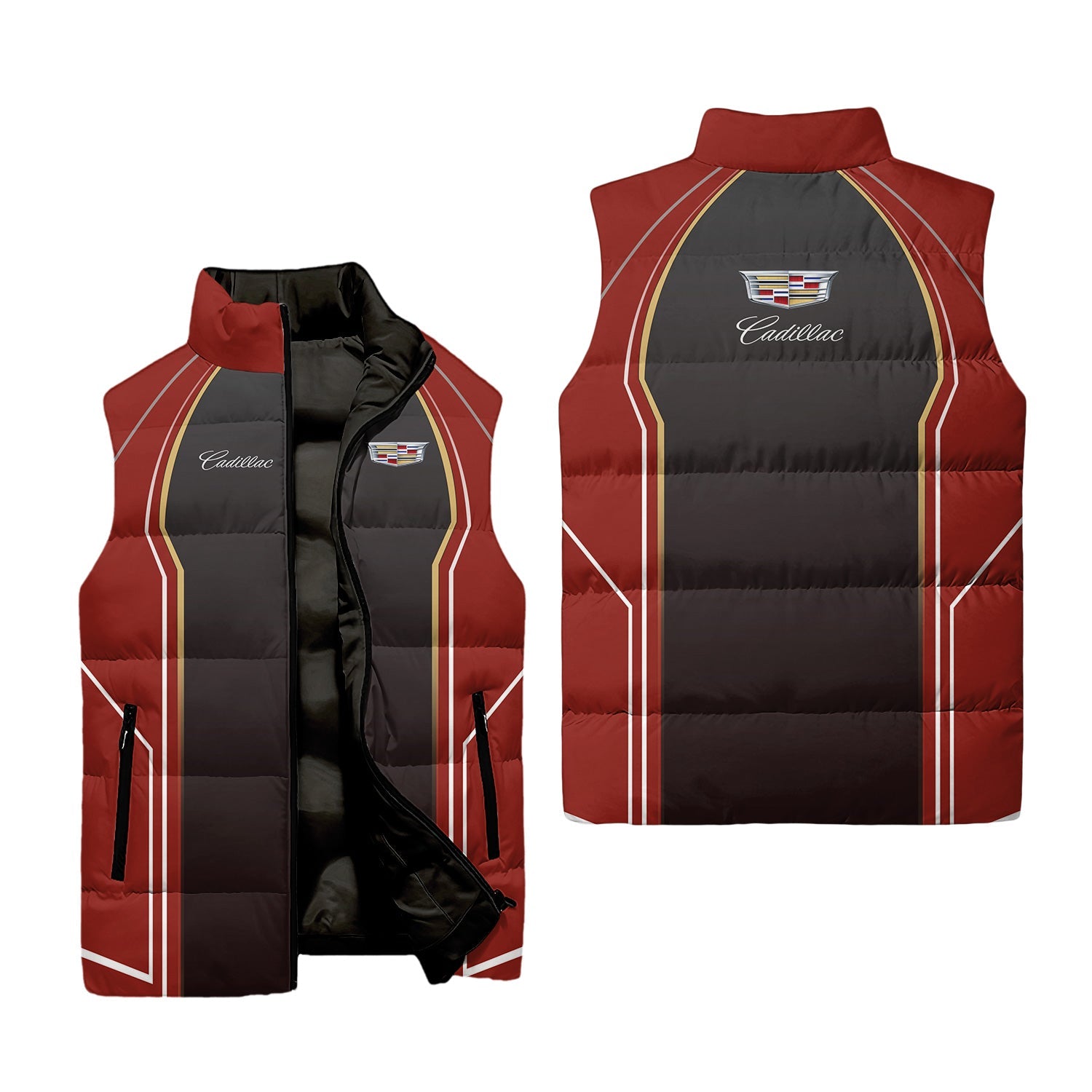 Cadillac Sleeveless Puffer Jacket USPL2813