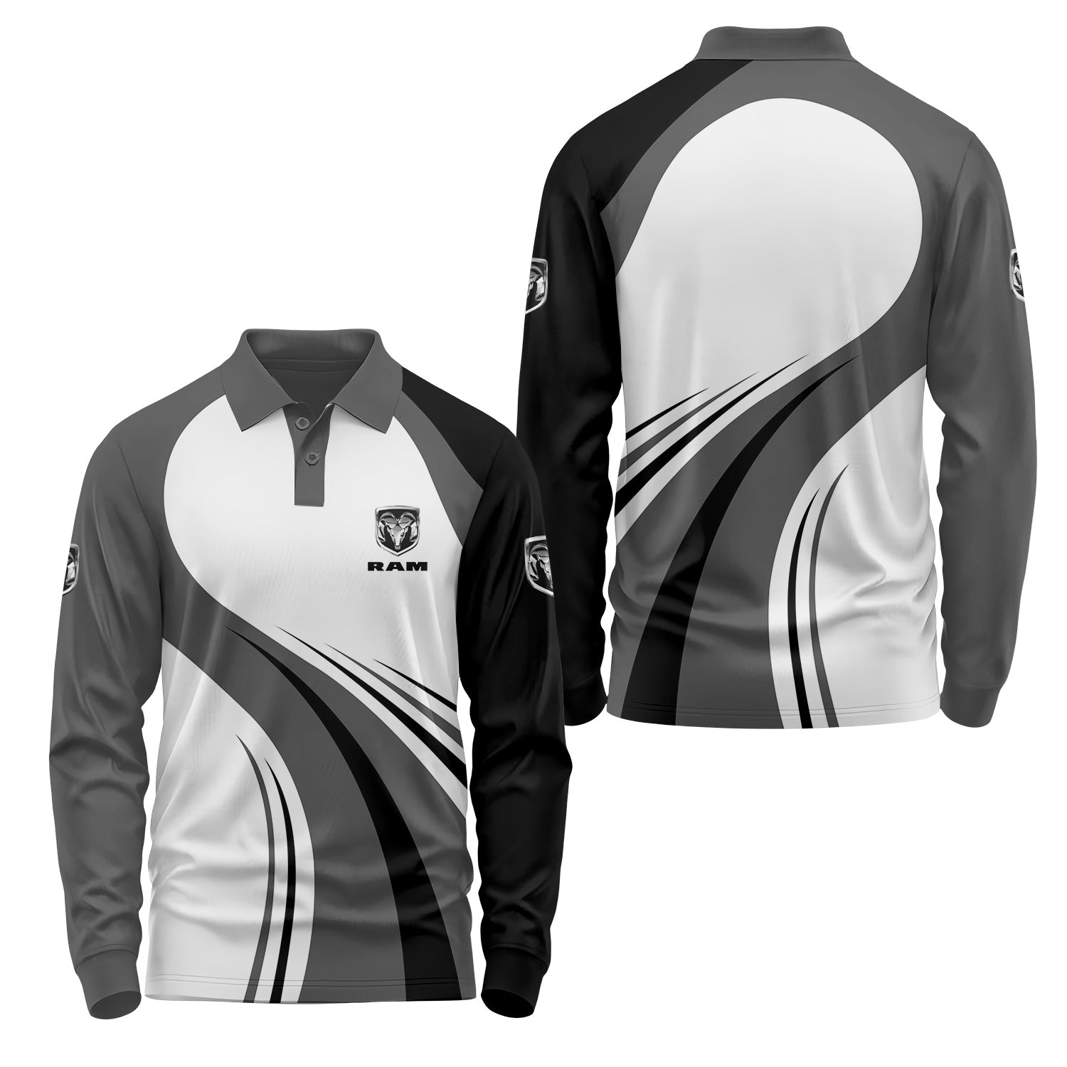 Ram Long Sleeve Polo USPL3073