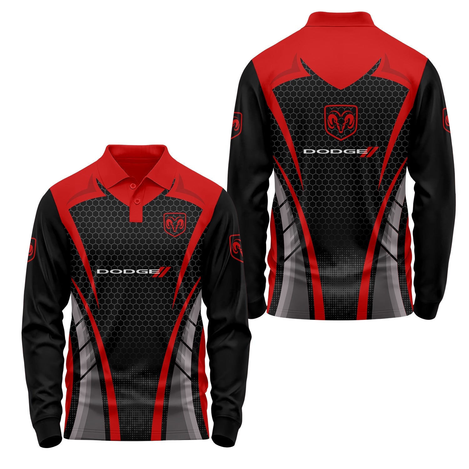 Dodge Long Sleeve Polo USPL2935