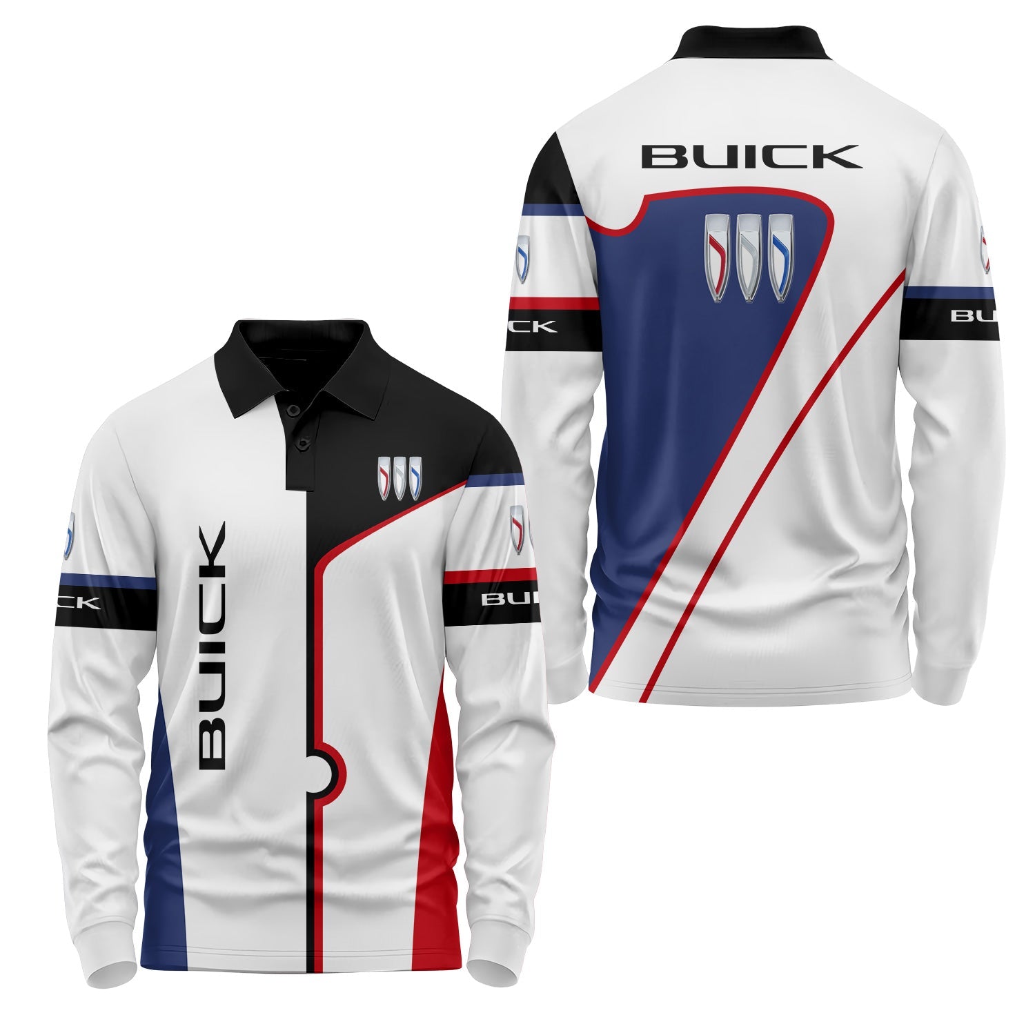 Buick Long Sleeve Polo USPL3090