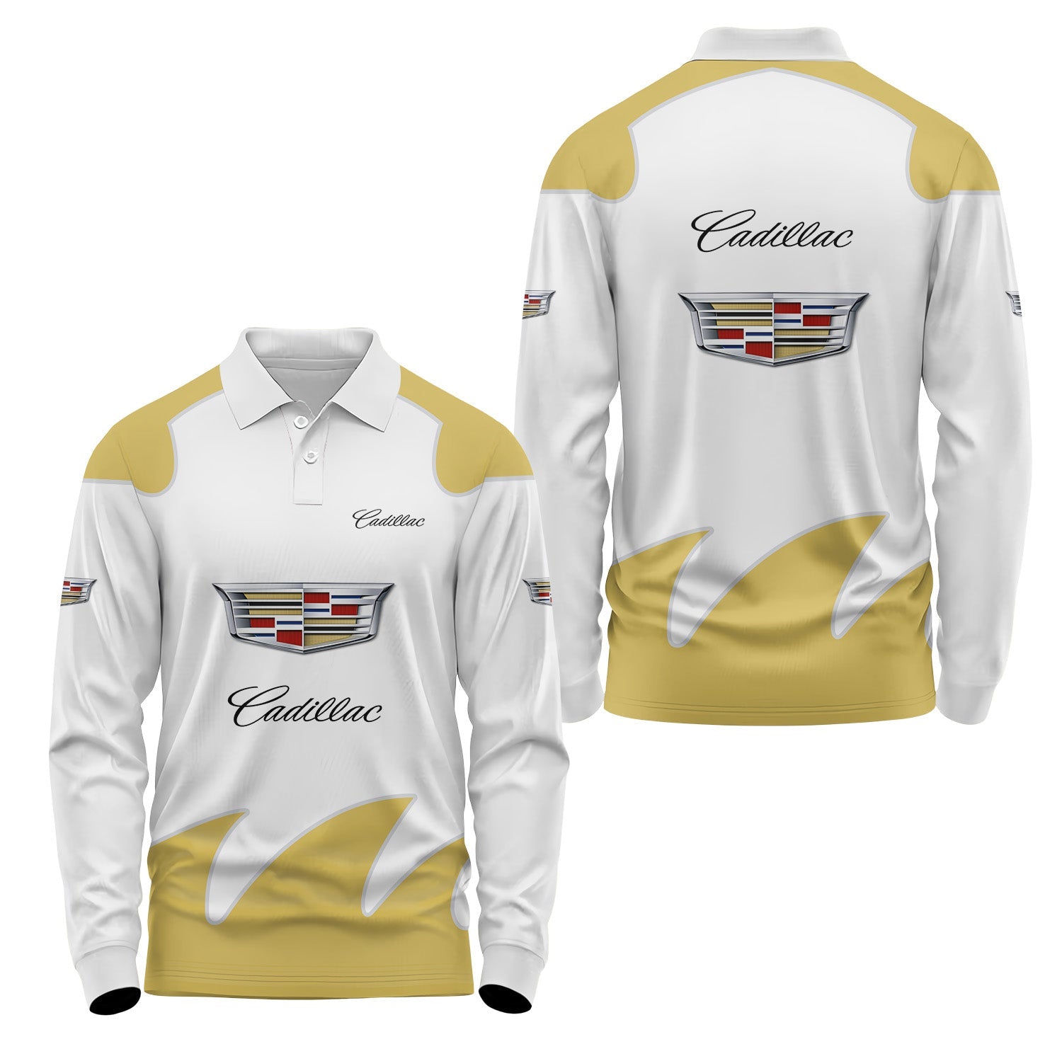 Cadillac Long Sleeve Polo USPL2836