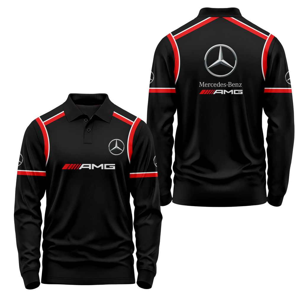 Mercedes Long Sleeve Polo MERC029
