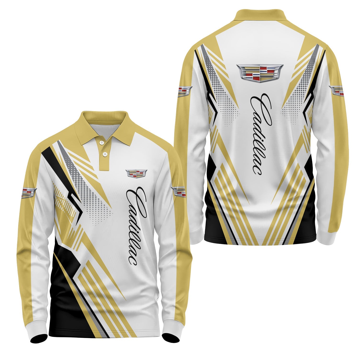Cadillac Long Sleeve Polo USPL2835
