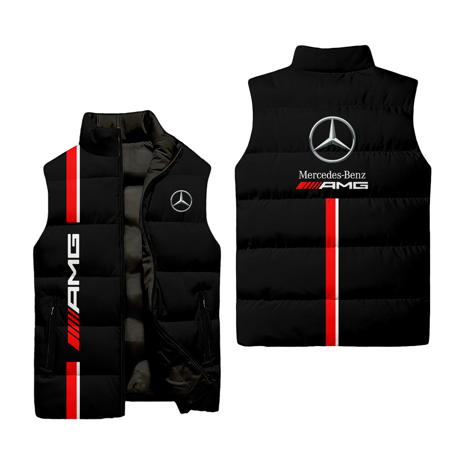 Mercedes Sleeveless Puffer Jacket MERC016