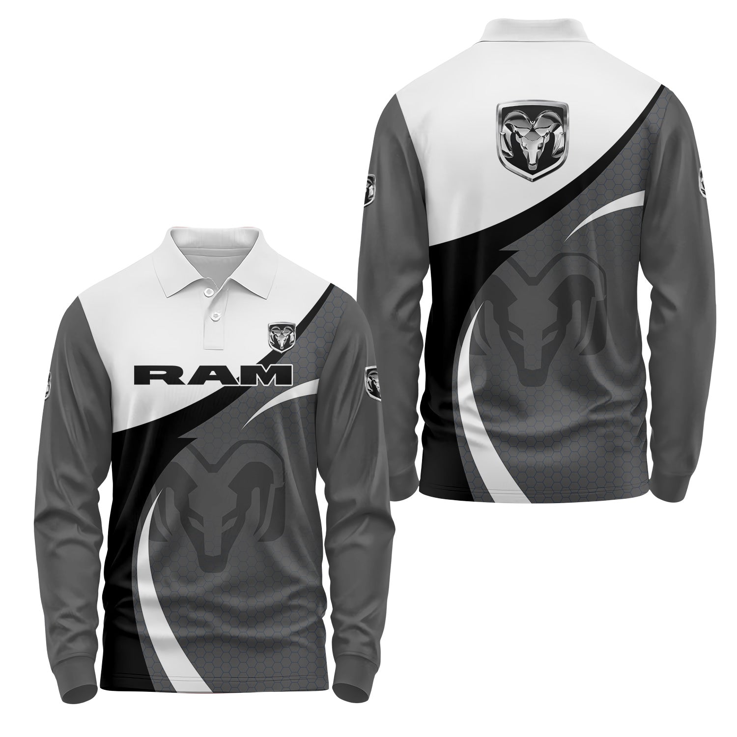 Ram Long Sleeve Polo USPL3042